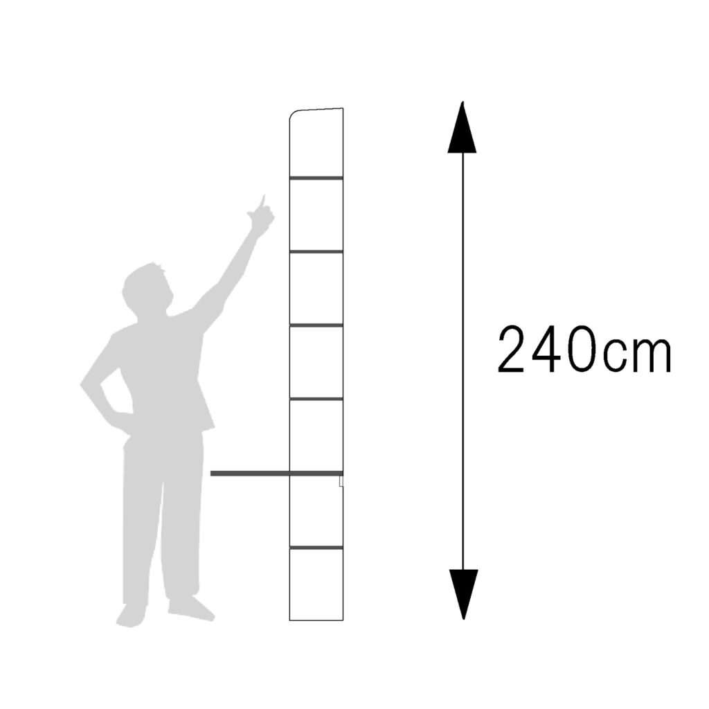 棚高さ240cm